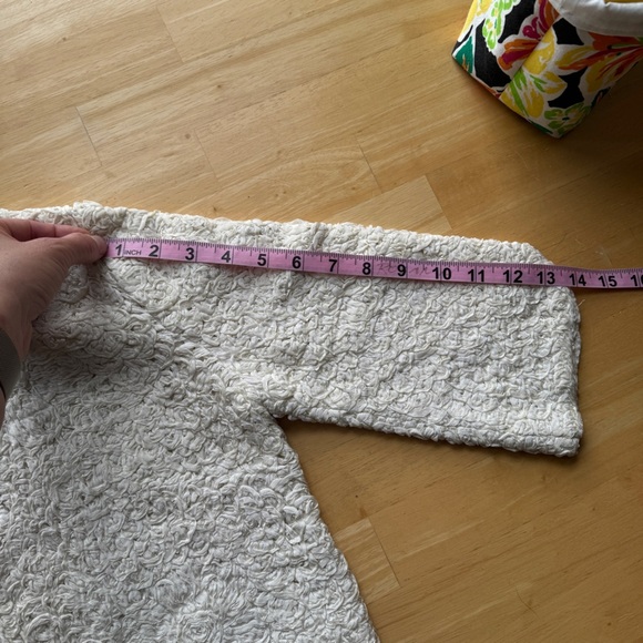 Vintage White Cream Ribbon Soutache Jacket - Picture 13 of 13